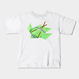 Origami ninja turtle Donatello Kids T-Shirt